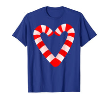 Load image into Gallery viewer, Candy Cane Hearts Tee Christmas Xmas Holidays Santa Gift Tee T-Shirt
