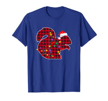 Load image into Gallery viewer, Christmas Red Plaid Buffalo Squirrel Xmas Pajamas Family T-Shirt
