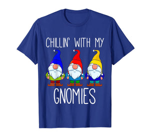 Chillin With My Gnomies, Christmas Garden Gnome Xmas God Jul T-Shirt