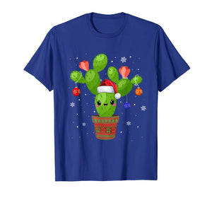 Cactus Christmas Tree Gift Santa Xmas Succulent Plant Lovers T-Shirt