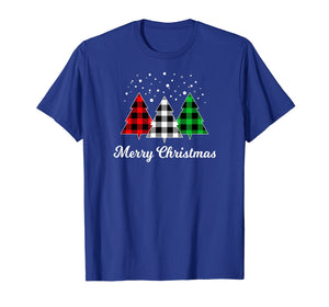 Christmas Santa Tree Xmas Christmas July Holiday Plaid Funny T-Shirt