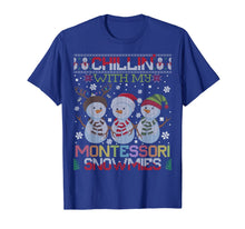 Load image into Gallery viewer, Cute Chillin With My Snowmies Montessori Teacher Xmas T-Shirt
