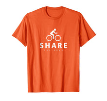 Load image into Gallery viewer, Share The Road Cycling Safety Kids &amp; Adults Message T-shirt
