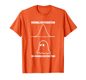 Math Ghost T Shirt Normal Paranormal Distribution Geometry