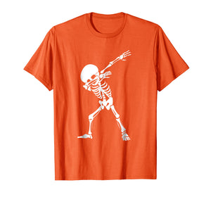 Dabbing Skeleton Shirt - Funny Halloween Dab Skull T-Shirt