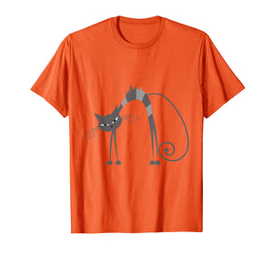 Angry Cat Kitten Kitty Whiskers Meow Funny Humorous T-Shirt