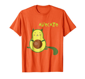 Avocato Funny T-Shirt Cute Cat Avocado Gift For Vegan