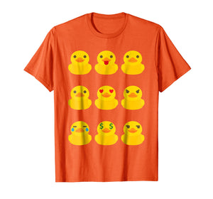 Cute Yellow Ducklings Emoji T-Shirt