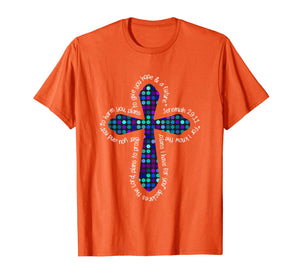 Christian Polka Dot Cross Jeremiah 29:11 T-Shirt