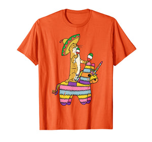 Cinco de Meow Cat Unicorn Pinata T Shirt Tacos Mexico Kids