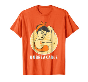 MS Awareness T Shirt-MS Warrior Unbreakable Tee Gift