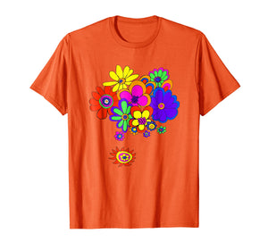 60s & 70s Retro Flower Power T Shirt