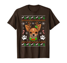 Load image into Gallery viewer, Chihuahua Dog Ugly Christmas Reindeer Antlers Dogs Xmas Gift T-Shirt
