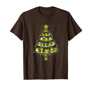 Cute Frog Christmas Tree Gift Decor Xmas Tree T-Shirt