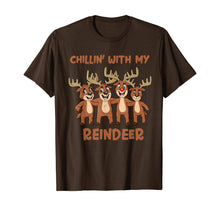 Load image into Gallery viewer, Chillin With My Reindeer Christmas Boys Girls Kids Xmas T-Shirt
