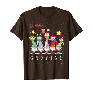 Christmas is Gnoming God Jul Gnome Tomte Xmas Santa Holiday T-Shirt