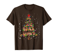 Load image into Gallery viewer, Cute German Shepherd dog Christmas Tree gift decor Xmas tree T-Shirt
