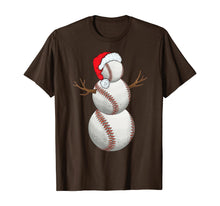 Load image into Gallery viewer, Christmas Baseball Snowman Ball Xmas Gift For Men Women Kids T-Shirt
