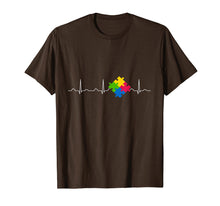 Load image into Gallery viewer, Autism Awareness Shirt, Puzzle Heartbeat Day April 2019 Gift
