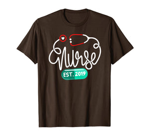 New Nurse Grad Graduate 2019 RN shirt Nurse Est 2019 T-Shirt