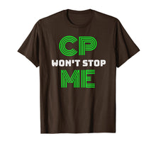 Load image into Gallery viewer, Brain Damage Awareness Cerebral Palsy CP Won&#39;t Stop Me Tee
