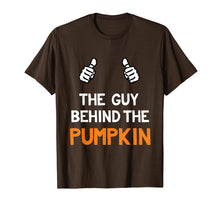 Load image into Gallery viewer, Mens Guy Behind The Pumpkin Funny Halloween Pregnancy Shirts Men
