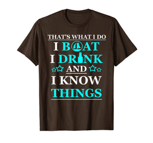 Boating Gifts Boat Owner Men Sailing Drinking T Shirts