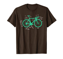 Load image into Gallery viewer, Bike Anatomy Bicycle T-Shirt Bicycle Parts Shirt Gift Idea
