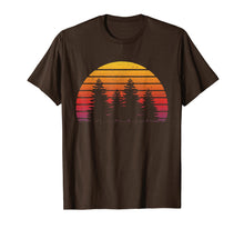 Load image into Gallery viewer, Retro Sun Minimalist Pine Tree Design T-Shirt
