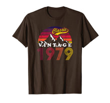 Load image into Gallery viewer, Retro Vintage 40th birthday 1979 Gifts T-Shirt
