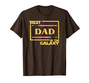 Mens Best Dad In The Galaxy Father's Day Gift T-Shirt