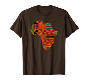 Africa Shirt, African Kente Map Of Africa T-Shirt