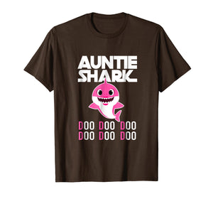 Auntie Shark T-shirt Doo Doo Doo - Family Gift T-Shirt