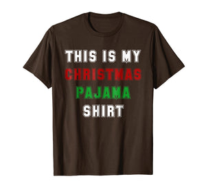 Classic This is My Christmas Pajama Shirt Funny XMas Tees