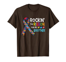 Load image into Gallery viewer, Autism Brother - Rockin&#39; the Ribbon for My Brother T-Shirt
