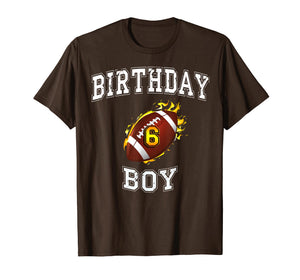 6th Birthday boy Shirt - USA football T-Shirt 6 years old