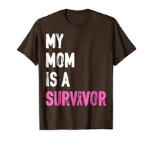 Load image into Gallery viewer, My Mom Is A Survivor Breast Cancer Awareness Support T-Shirt
