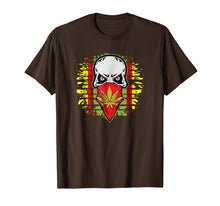 Load image into Gallery viewer, Cannabis Skull T-shirt Pot Smoking Reggae Tee
