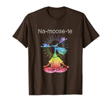 Load image into Gallery viewer, Na-Moose-Te Funny Moose Funny Yoga T-Shirt Flower Boho Style
