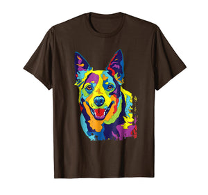 Cattle Dog Shirt Funny Australian Cattle Dog Pop-Art Shirt