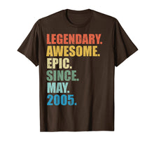 Load image into Gallery viewer, Legendary Awesome Epic Since May 2005 14 Years Old Tshirt
