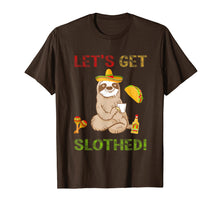 Load image into Gallery viewer, Sloth Cinco De Mayo Shirt Funny Get Slothed Drinking T-Shirt
