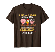 Load image into Gallery viewer, BBQ Joke T-Shirt Funny A Pig Cow Chicken Shirt
