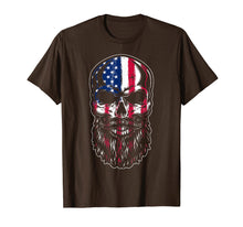 Load image into Gallery viewer, American Beard Skull Men&#39;s T-shirt Gift Funny Tee
