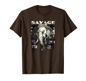 Savage Tshirt - Mad Elephant Urban Art Shirt