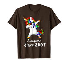 Load image into Gallery viewer, 11 Years Old 11th Birthday Unicorn Dabbing Shirt 2007 Gift
