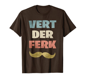 Meme Cooking T-Shirt Vert Der Ferk Chef Mustache