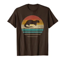 Load image into Gallery viewer, Sea Otter Shirt Retro Vintage 70s Silhouette Distressed Gift
