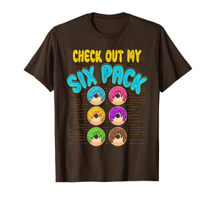 Check Out My Six Pack Donut Shirt Workout Gym Men Woman Tee