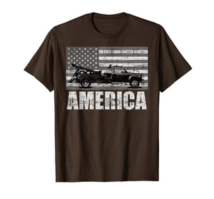 American Tow Truck Driver | Patriotic Pick-up T-shirt Gift